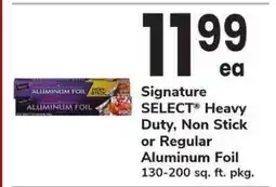 Safeway Signature SELECT Aluminum Foil offer