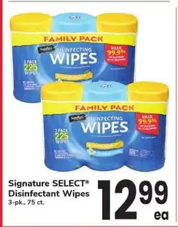 Safeway Signature SELECT Disinfectant Wipes offer