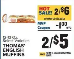 Food Lion Thomas' English Muffins offer