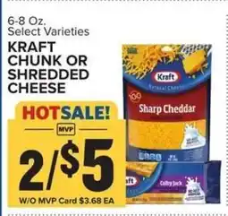 Food Lion Kraft Chunk or Shredded Cheese offer