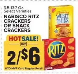Food Lion Nabisco Ritz Crackers or Snack Crackers offer