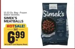 Food Lion Simek's Meatballs offer