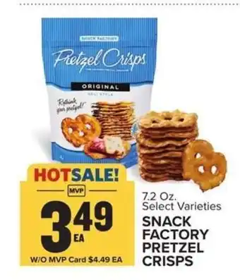 Food Lion Snack Factory Pretzel Crisps offer