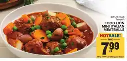 Food Lion FOOD LION MINI ITALIAN MEATBALLS offer