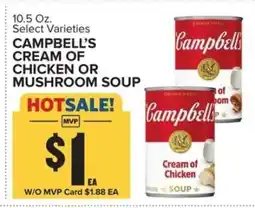 Food Lion Campbell's Cream of Chicken or Mushroom Soup offer