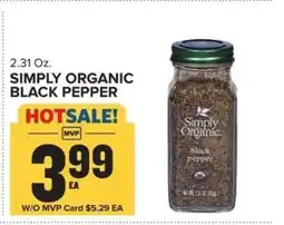 Food Lion SIMPLY ORGANIC BLACK PEPPER offer