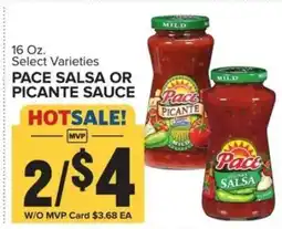 Food Lion Pace Salsa or Picante Sauce offer