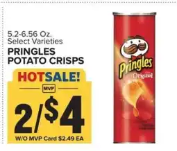 Food Lion Pringles Potato Crisps offer