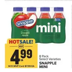 Food Lion Snapple Mini offer
