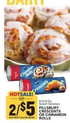 Food Lion Pillsbury Crescents or Cinnamon Rolls offer