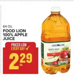 Food Lion FOOD LION 100% APPLE JUICE offer