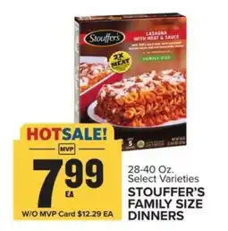 Food Lion Stouffer's Family Size Dinners offer