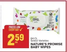 Food Lion NATURE'S PROMISE BABY WIPES offer