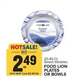 Food Lion Food Lion Plates or Bowls offer