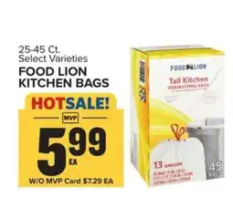 Food Lion FOOD LION KITCHEN BAGS offer