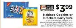 ShopRite Nabisco Cookies or Crackers Party Size offer