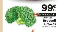 ShopRite Broccoli Crowns offer