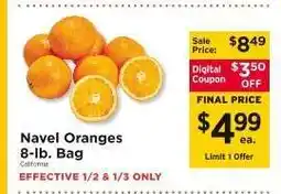 ShopRite Navel Oranges offer