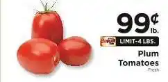 ShopRite Plum Tomatoes offer