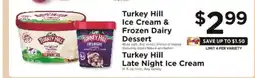 ShopRite Turkey Hill Ice Cream & Frozen Dairy Dessert offer