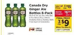 ShopRite Canada Dry Ginger Ale Bottles 6-Pack offer