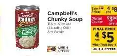 ShopRite Campbell's Chunky Soup offer