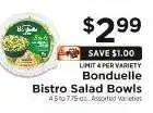 ShopRite Bonduelle Bistro Salad Bowls offer