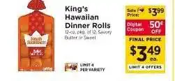 ShopRite King's Hawaiian Dinner Rolls offer