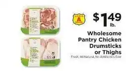 ShopRite Wholesome Pantry Chicken Drumsticks or Thighs offer