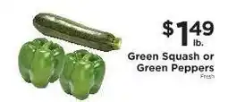 ShopRite Green Squash or Green Peppers offer