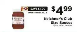 ShopRite Kelchner’s Club Size Sauces offer