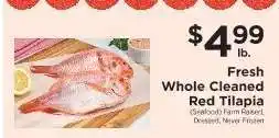 ShopRite Fresh Whole Cleaned Red Tilapia offer