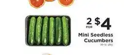 ShopRite Mini Seedless Cucumbers offer