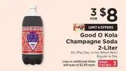 ShopRite Good O Kola Champagne Soda 2-Liter offer