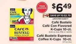 ShopRite CAFÉ BUSTELO K-CUPS offer