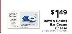 ShopRite Bowl & Basket Bar Cream Cheese offer