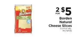 ShopRite Borden Natural Cheese Slices offer