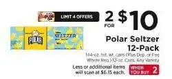 ShopRite Polar Seltzer 12-Pack offer