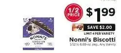 ShopRite Nonni’s Biscotti offer