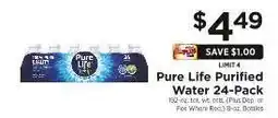 ShopRite Pure Life Purified Water 24-Pack offer