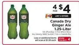 ShopRite Canada Dry Ginger Ale offer