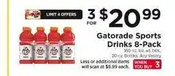ShopRite Gatorade Sports Drinks 8-Pack offer