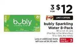 ShopRite bubly Sparkling Water 8-Pack offer
