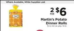 ShopRite Martin's Potato Dinner Rolls offer