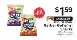 ShopRite Gerber Get'ems! Snacks offer