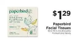 ShopRite Paperbird Facial Tissues offer