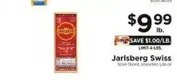 ShopRite Jarlsberg Swiss offer