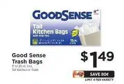 ShopRite Good Sense Trash Bags offer