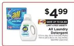 ShopRite all Laundry Detergent offer