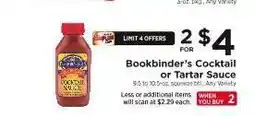 ShopRite Bookbinder's Cocktail or Tartar Sauce offer